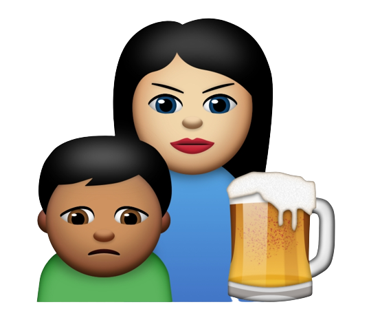 Alcoholic mom Emoji