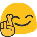 Blobfingerscrossed Discord Emoji