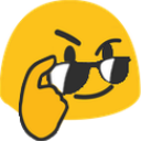 Blobglassesdown Discord Emoji