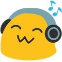 Emoji słuchawek typu Blob