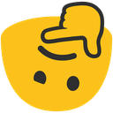 Blobthinkingupsidedown Discord Emoji