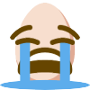 Crying Egg Emoji