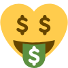Moneyheartface Discord Emoji