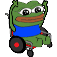 Emoji della sedia Pepe Peepo