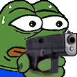 Pepe Gun Emoji