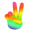 Rainbowpeacesignspin Discord Emoji