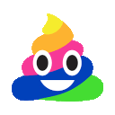 Rainbowpoop Discord Emoji