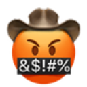 Fluchender Cowboy Emoji